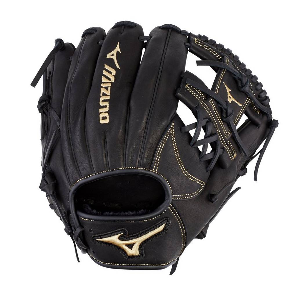 Panske Rukavice Mizuno MVP Prime Infield 11.25" Baseball Čierne Vypredaj MFVZ38927
